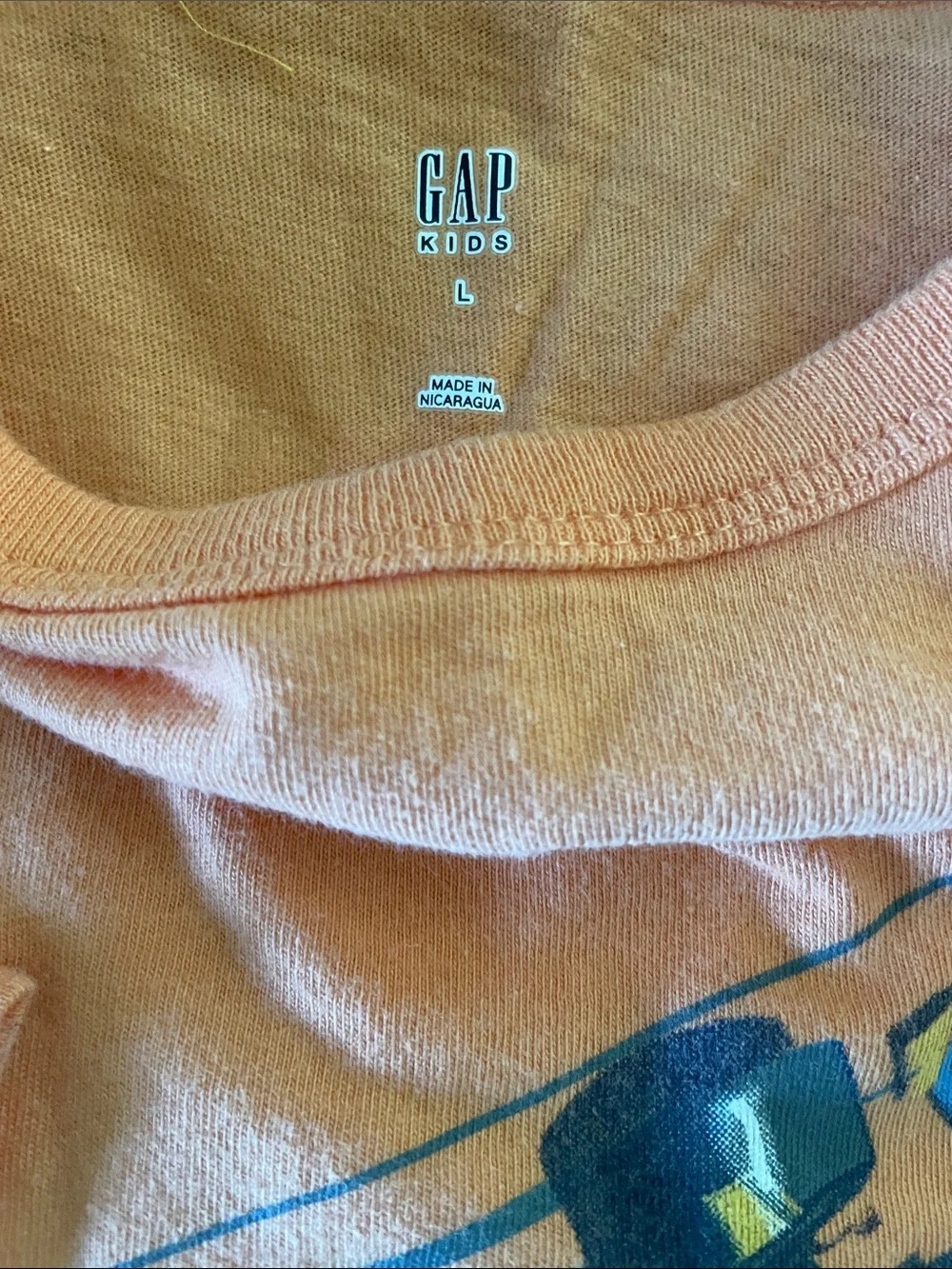 GAP Kids boys Graphic Tees - Yellow & Orange size:L